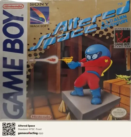 Altered Space Game Boy, NTSC box front