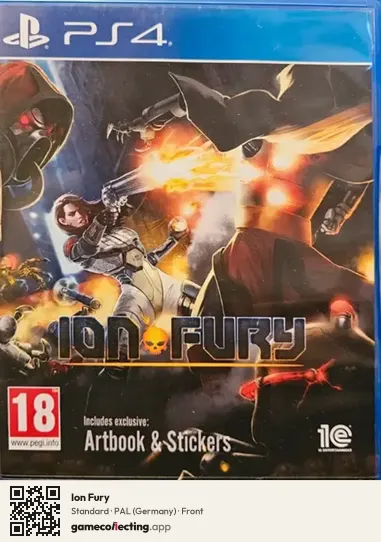 Ion Fury PlayStation 4, Germany box front