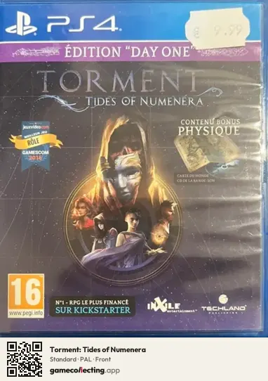 Torment: Tides of Numenera PlayStation 4, PAL box front