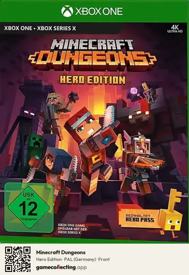 Minecraft Dungeons Xbox One, Germany box front
