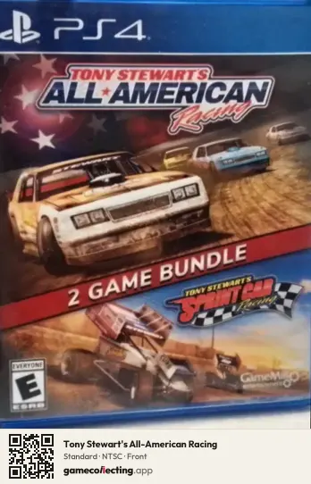 Tony Stewart's All-American Racing PlayStation 4, NTSC box front
