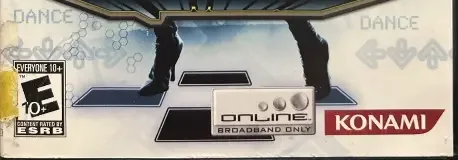 Dance Dance Revolution SuperNova 2, the ESRB box on its front
