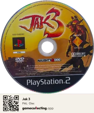 Jak 3 PlayStation 2, PAL disc