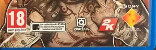Borderlands 2, the PEGI square on its front