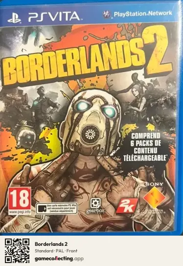 Borderlands 2 PlayStation Vita, PAL box front