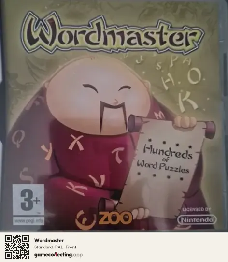 Wordmaster Nintendo DS, PAL box front