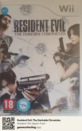 Resident Evil: The Darkside Chronicles Nintendo Wii, Spain box front