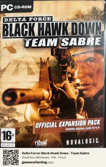 Delta Force: Black Hawk Down - Team Sabre Computer, PAL box front