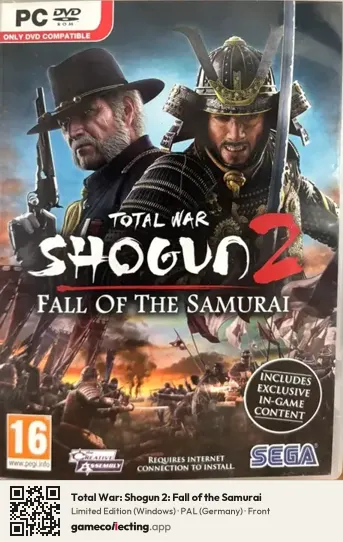 Total War: Shogun 2: Fall of the Samurai Computer, Germany box front