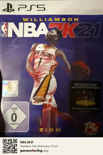 NBA 2K21 PlayStation 5, Germany box front