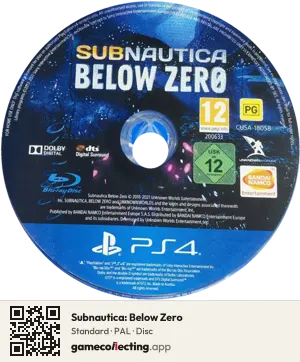 Subnautica: Below Zero PlayStation 4, PAL disc
