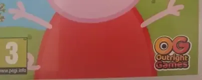 My Friend Peppa Pig, the PEGI square on its front