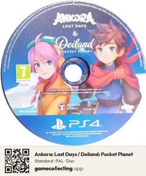 Ankora: Lost Days / Deiland: Pocket Planet PlayStation 4, PAL disc
