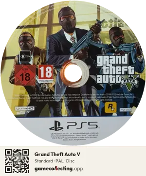 Grand Theft Auto V PlayStation 5, PAL disc