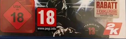 Mafia III, the USK square on its front