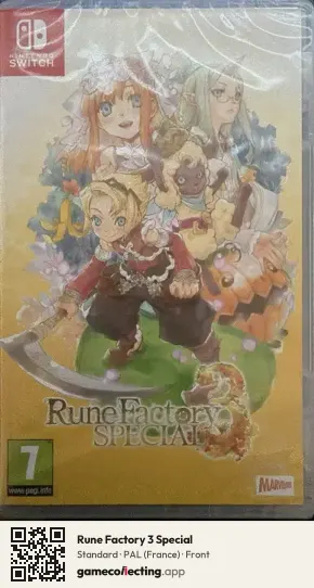 Rune Factory 3 Special Nintendo Switch, France box front