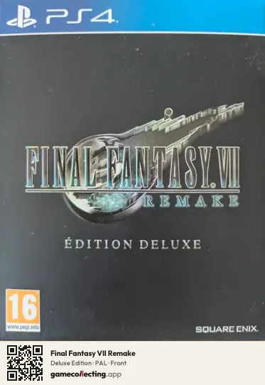 Final Fantasy VII Remake PlayStation 4, PAL box front