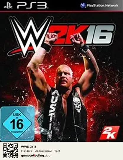 WWE 2K16 PlayStation 3, Germany box front
