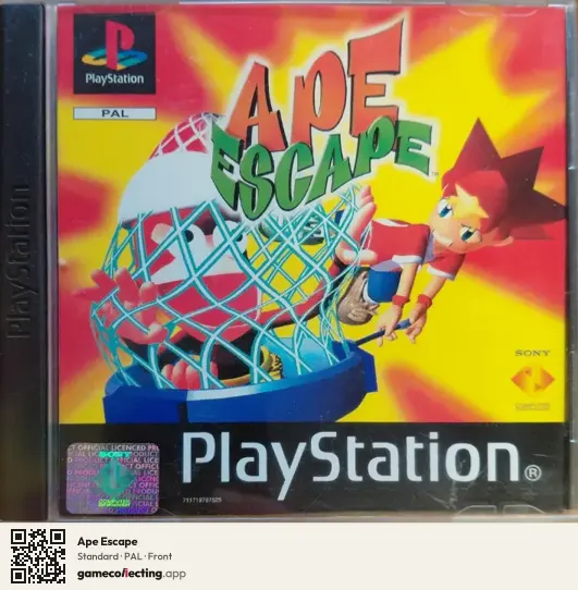 Ape Escape PlayStation, PAL box front