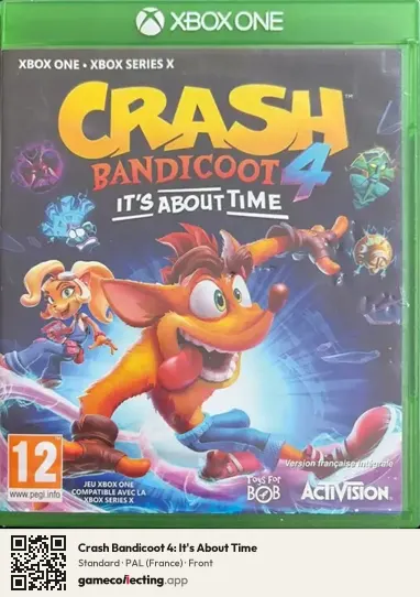 Crash Bandicoot 4: It's About Time Xbox One, France box front