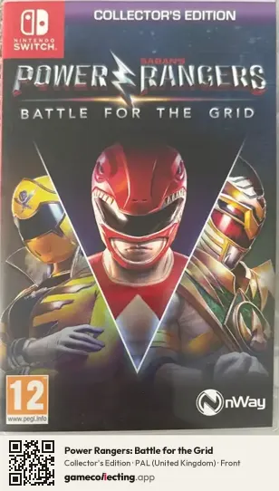 Power Rangers: Battle for the Grid Nintendo Switch, United Kingdom box front