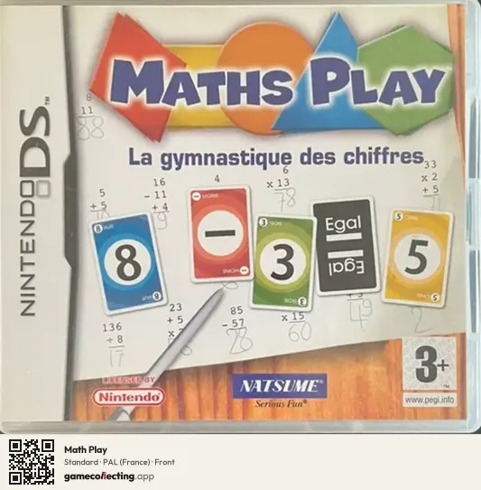 Math Play Nintendo DS, France box front