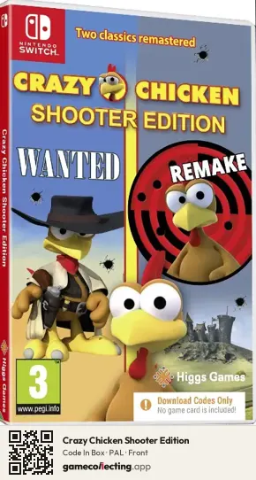 Crazy Chicken Shooter Edition Nintendo Switch, PAL box front