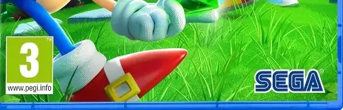 Sonic Superstars, the PEGI square on its front