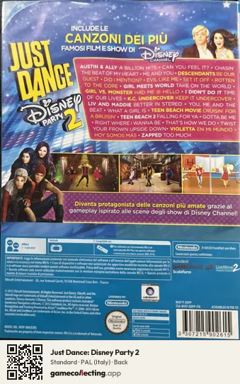 Just Dance: Disney Party 2 Nintendo Wii U, Italy box back