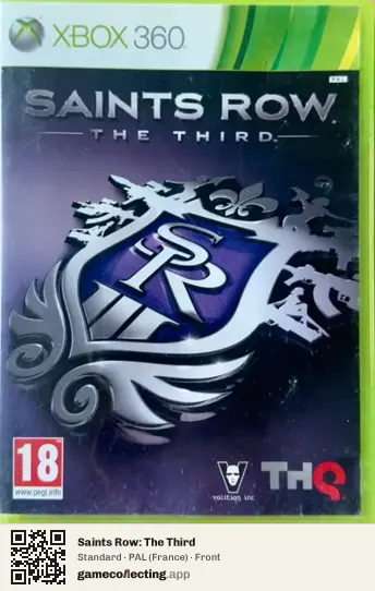 Saints Row: The Third Xbox 360, France box front