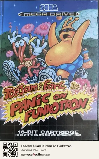 ToeJam & Earl in Panic on Funkotron Sega Mega Drive / Genesis, PAL box front