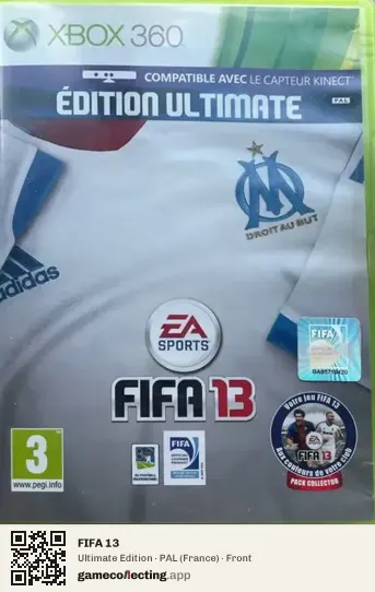FIFA 13 Xbox 360, France box front
