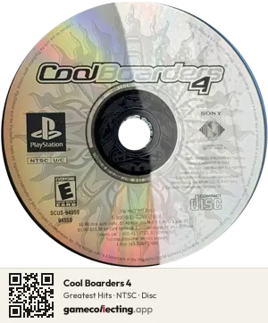 Cool Boarders 4 PlayStation, NTSC disc