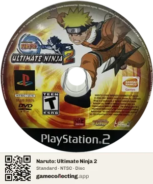 Naruto: Ultimate Ninja 2 PlayStation 2, NTSC disc