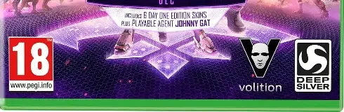 Agents of Mayhem, the PEGI square on its front