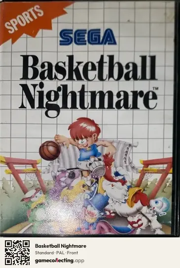 Basketball Nightmare Sega Master System, PAL box front