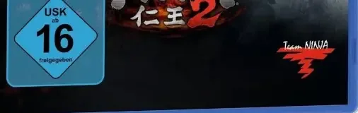 Nioh 2, the USK square on its front