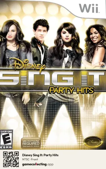 Disney Sing It: Party Hits Nintendo Wii, NTSC box front