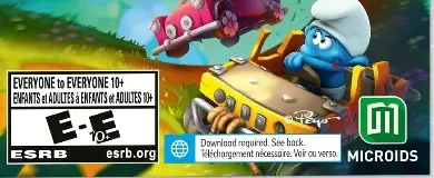 The Smurftastic Collection, the ESRB box on its front