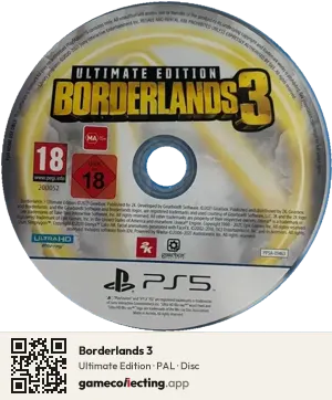 Borderlands 3 PlayStation 5, PAL disc