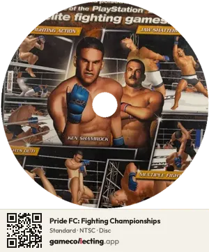 Pride FC: Fighting Championships PlayStation 2, NTSC disc