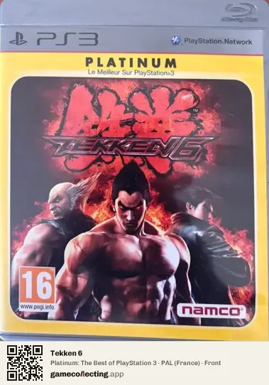 Tekken 6 PlayStation 3, France box front