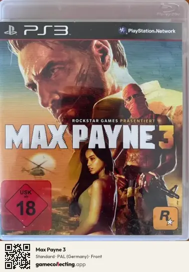 Max Payne 3 PlayStation 3, Germany box front