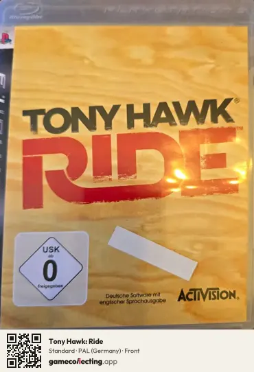 Tony Hawk: Ride PlayStation 3, Germany box front