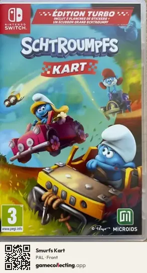 Smurfs Kart Nintendo Switch, PAL box front