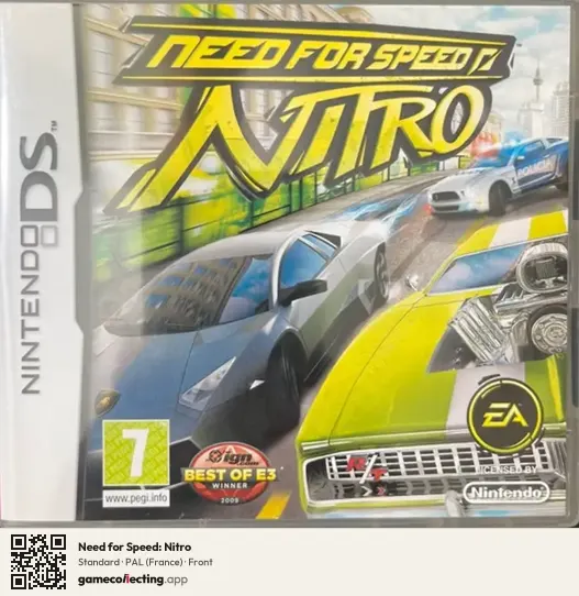 Need for Speed: Nitro Nintendo DS, France box front
