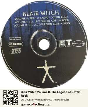 Blair Witch Volume II: The Legend of Coffin Rock Computer, PAL disc