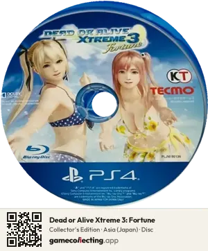 Dead or Alive Xtreme 3: Fortune PlayStation 4, Asia disc