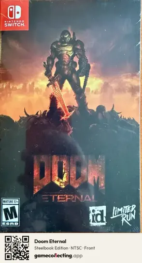 Doom Eternal Nintendo Switch, NTSC box front