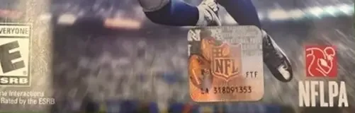 Madden NFL 16, the ESRB box on its front